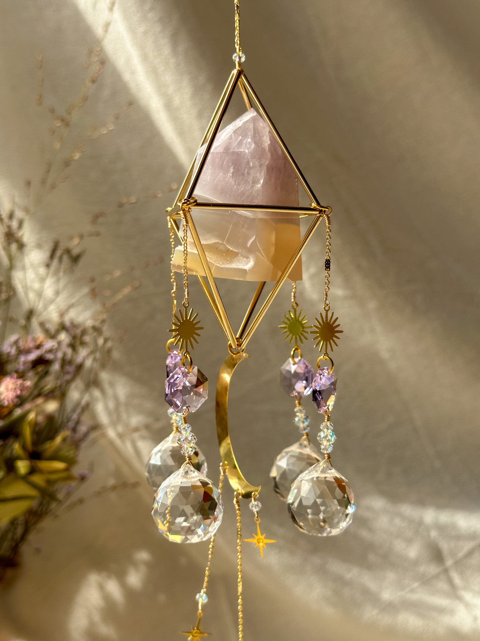 Under the SUN - Amethyst with Druzy Agate