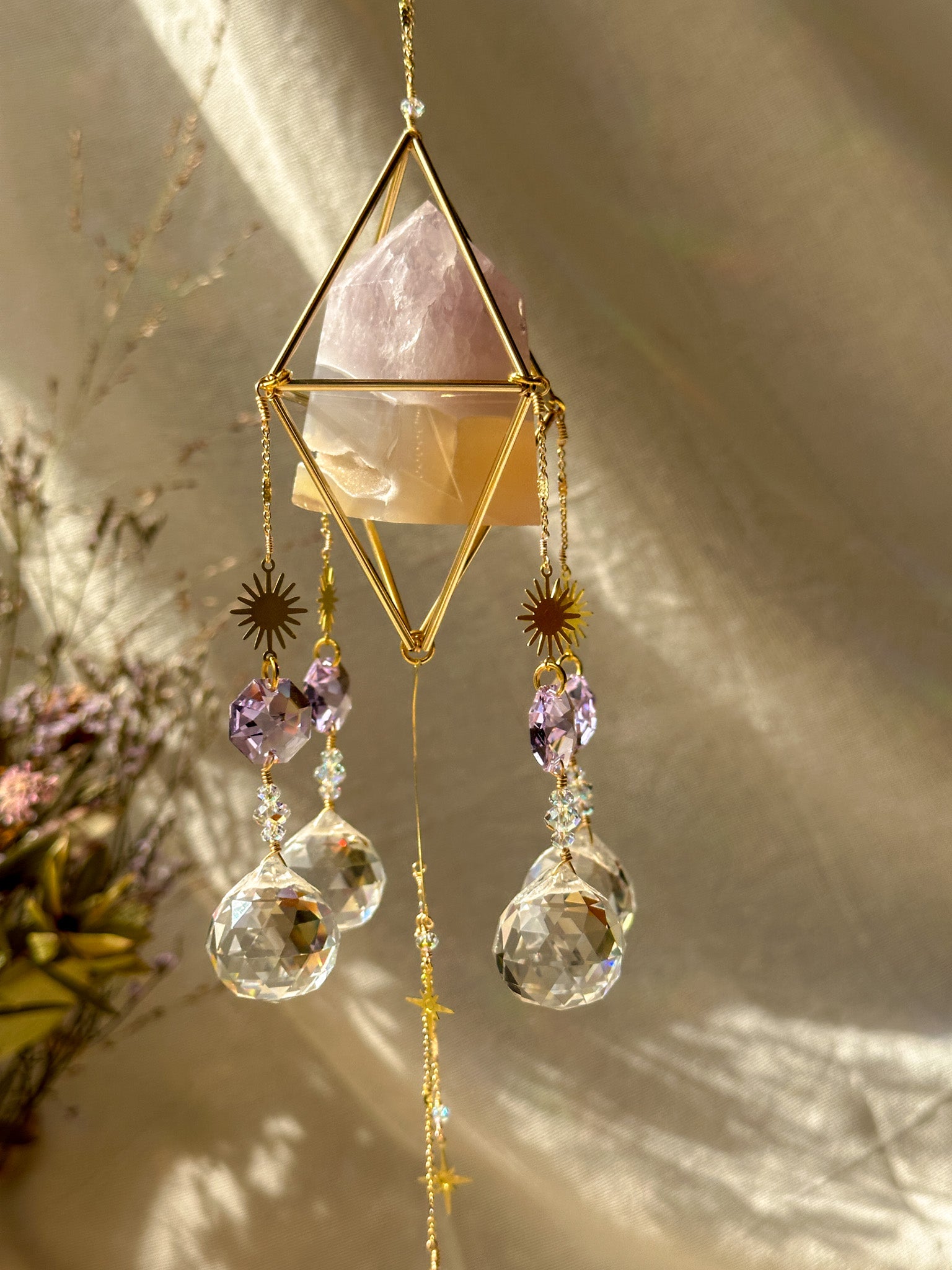 Under the SUN - Amethyst with Druzy Agate