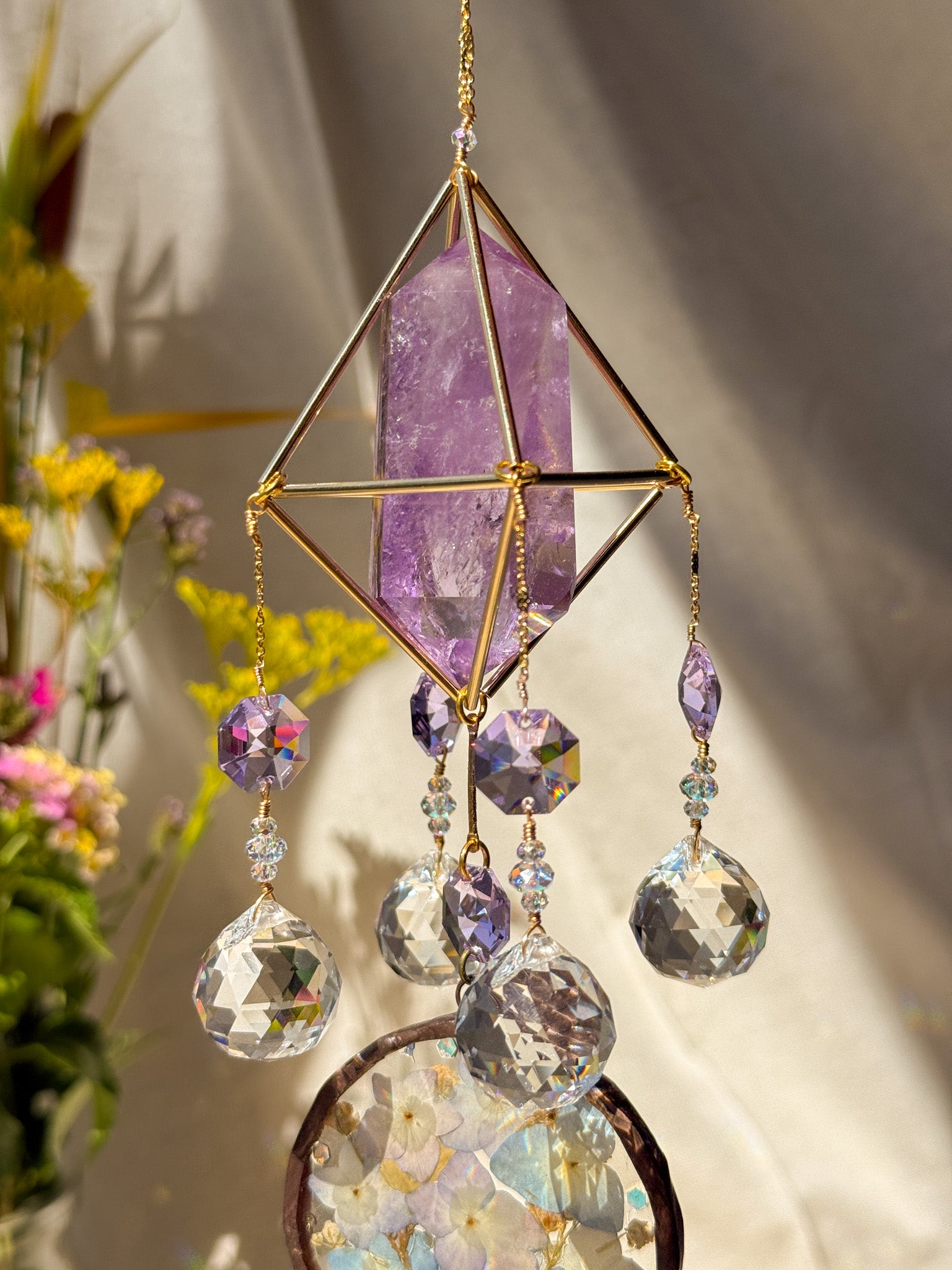 Picnic - Amethyst with hydrangeas