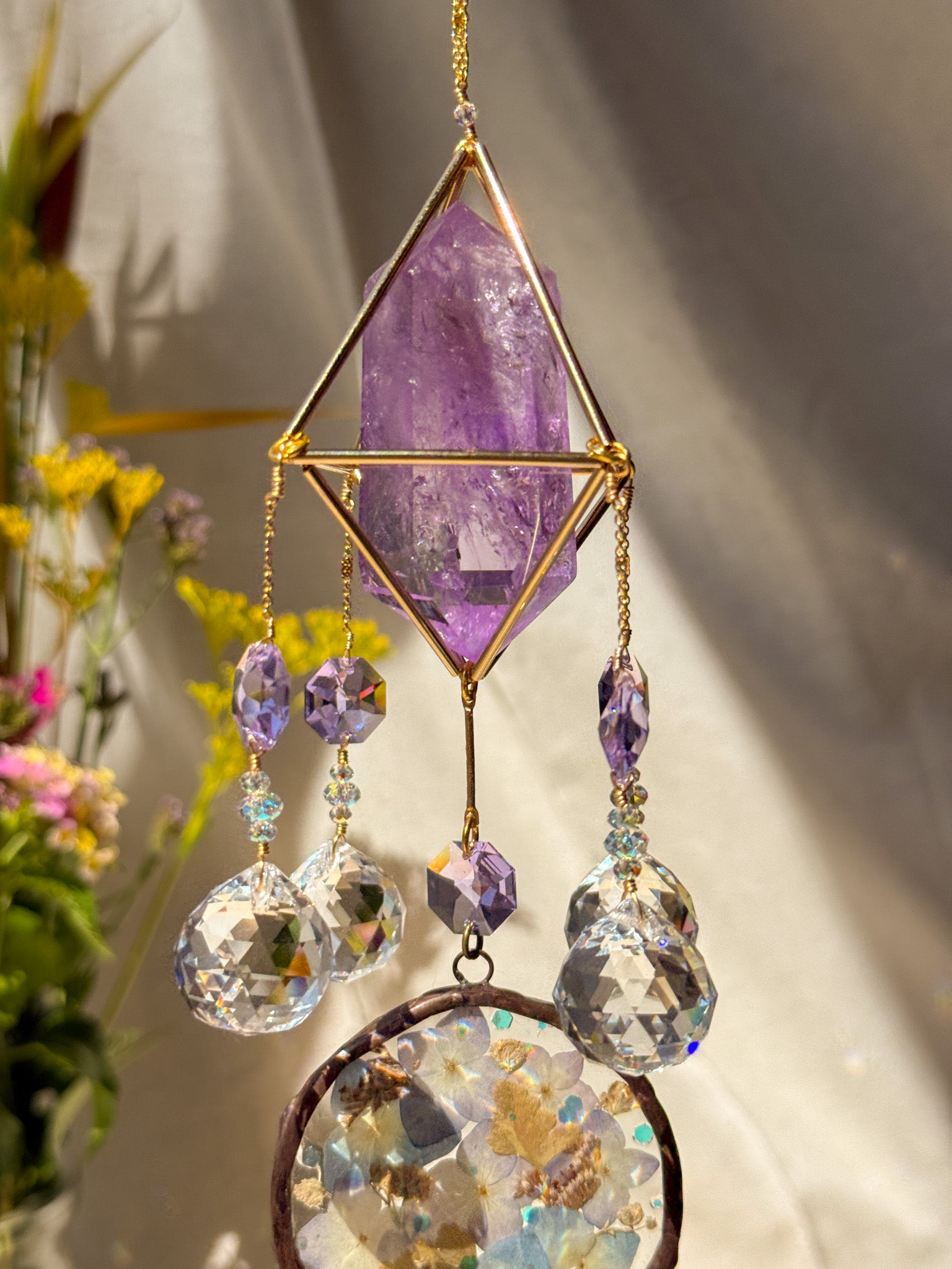 Picnic - Amethyst with hydrangeas