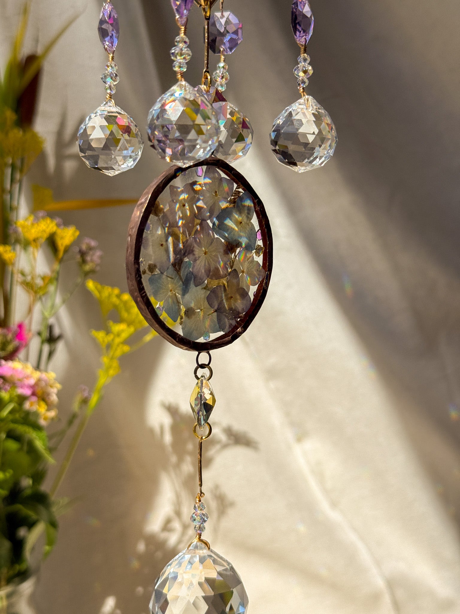 Picnic - Amethyst with hydrangeas