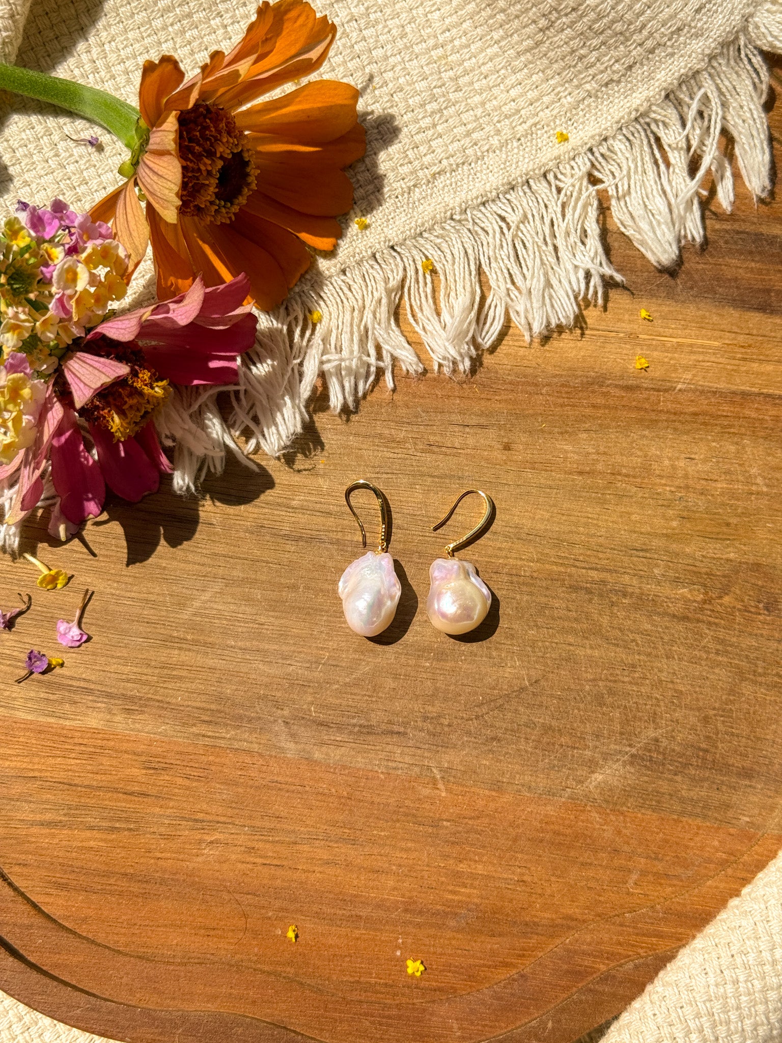 Pearl Earrings - gold ②