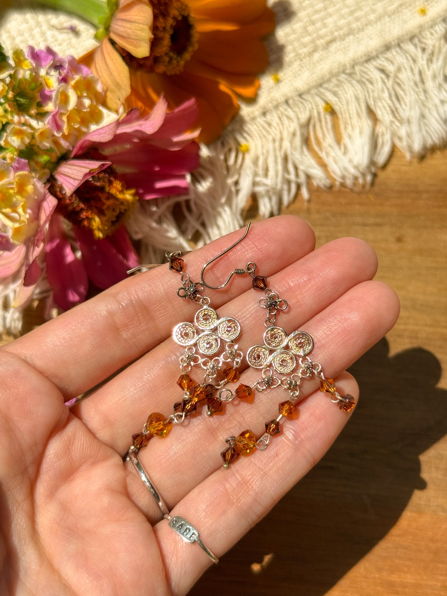 Swarovski Earrings - brown