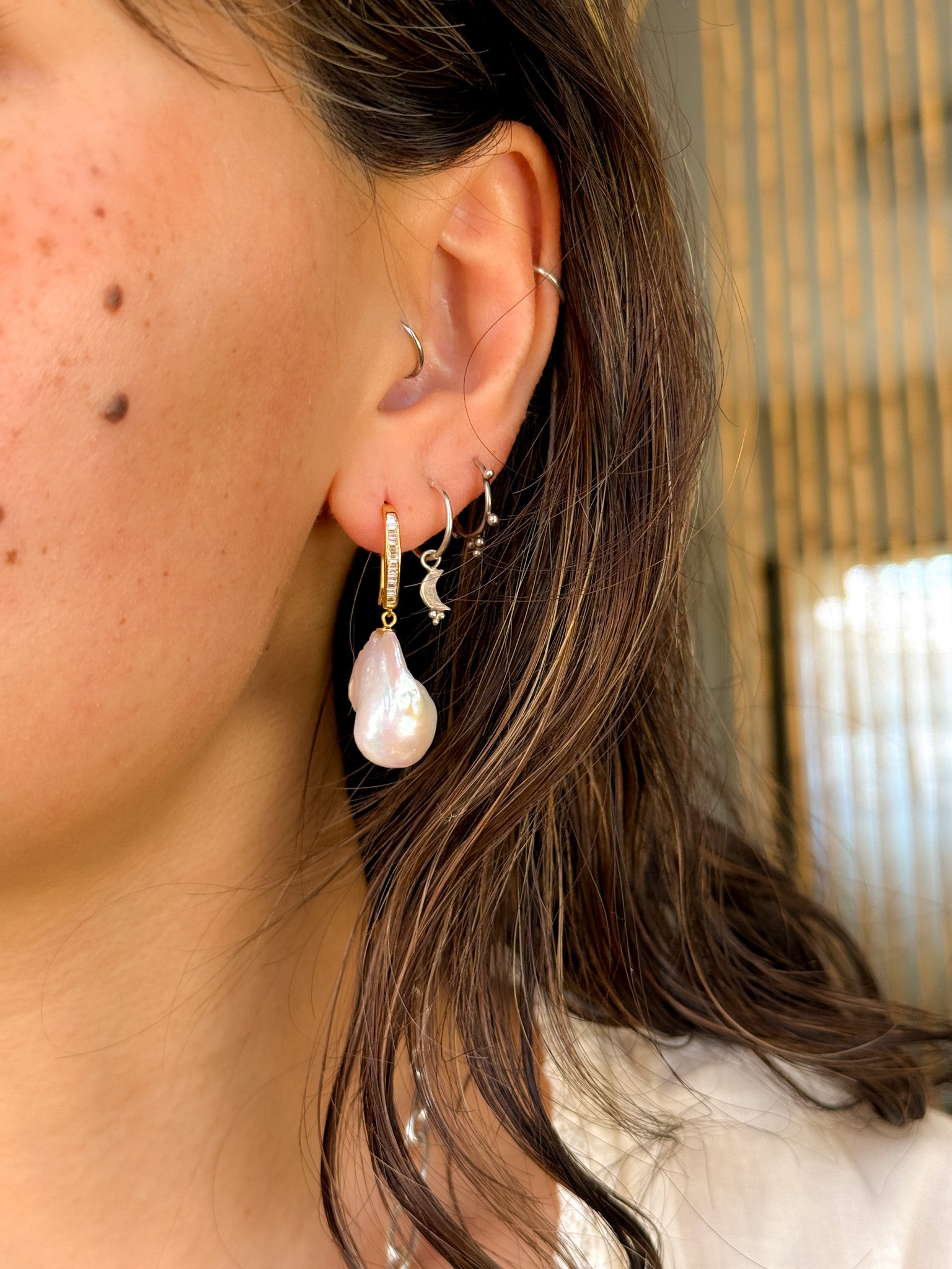 Pearl Earrings - gold ②