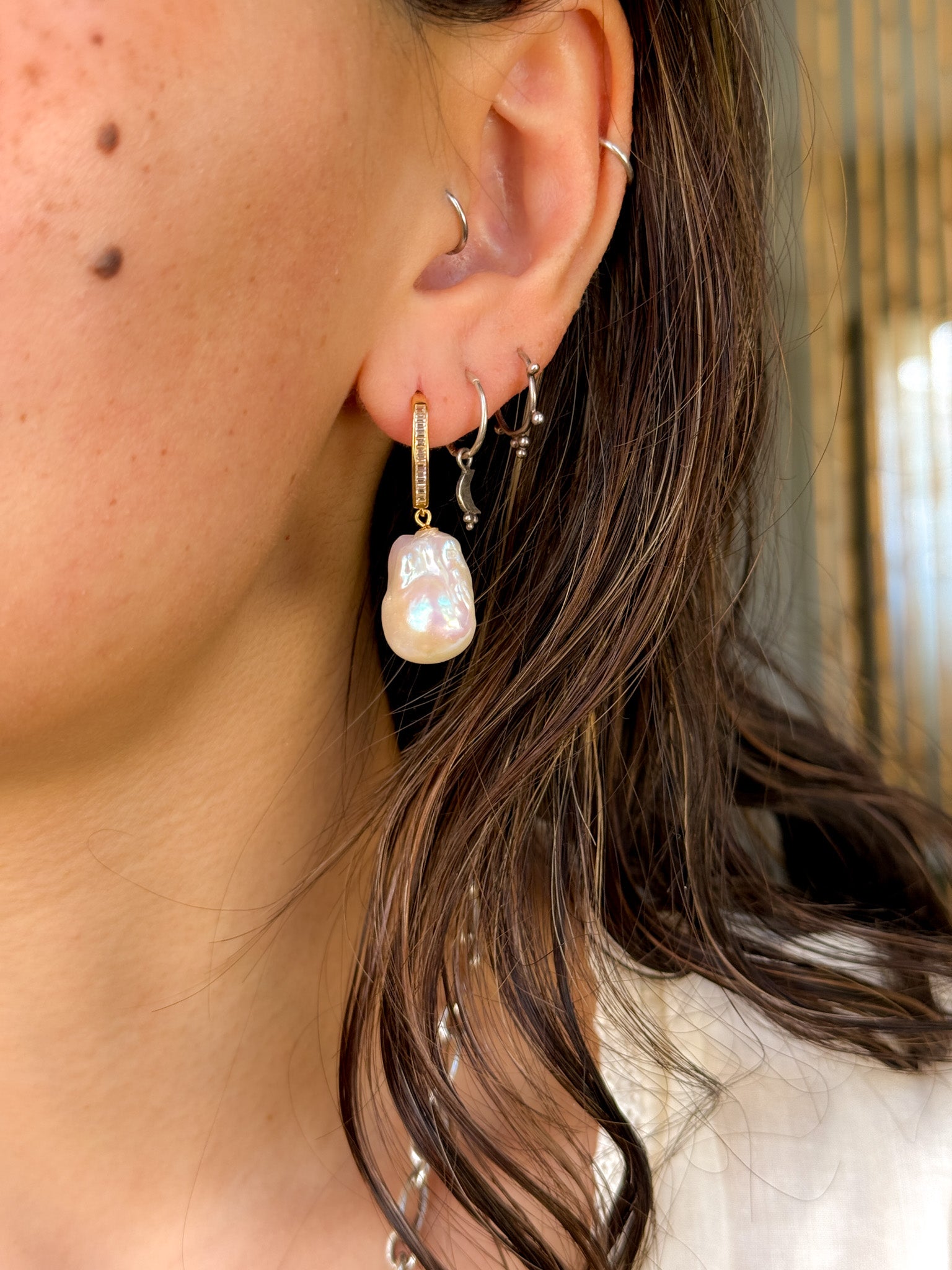 Pearl Earrings - gold ②