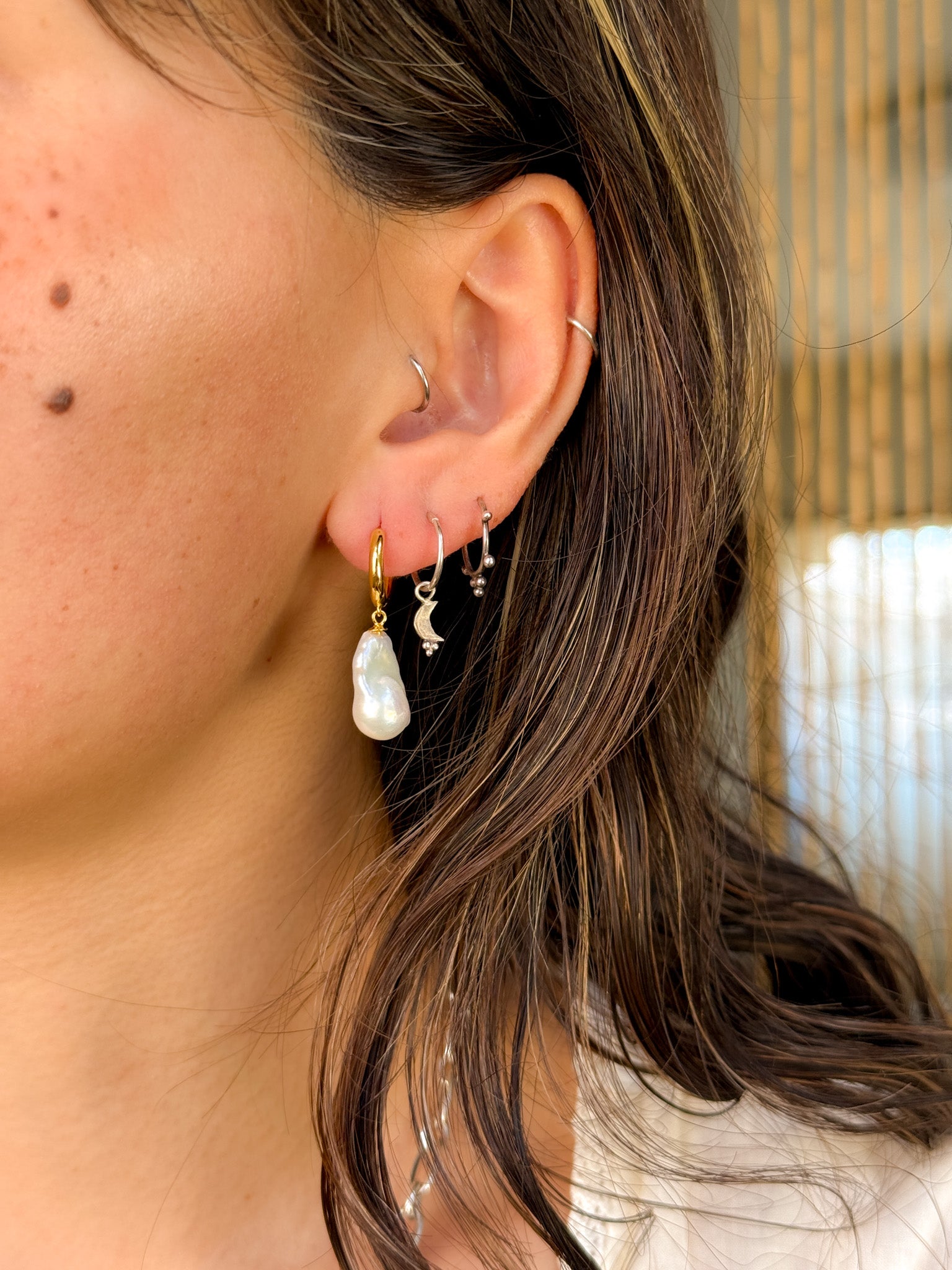 Pearl Earrings - gold ③