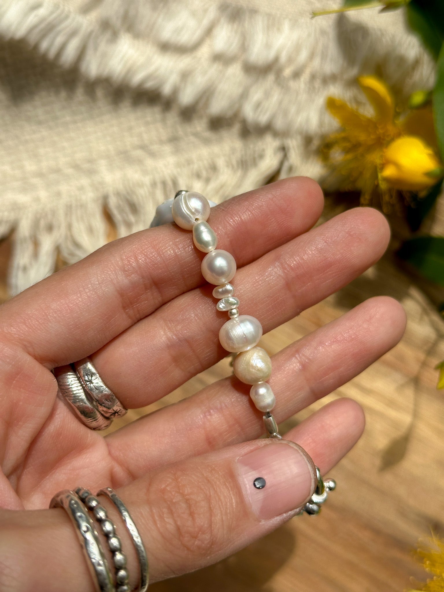 Bracelet - Pearl and Karen Silver