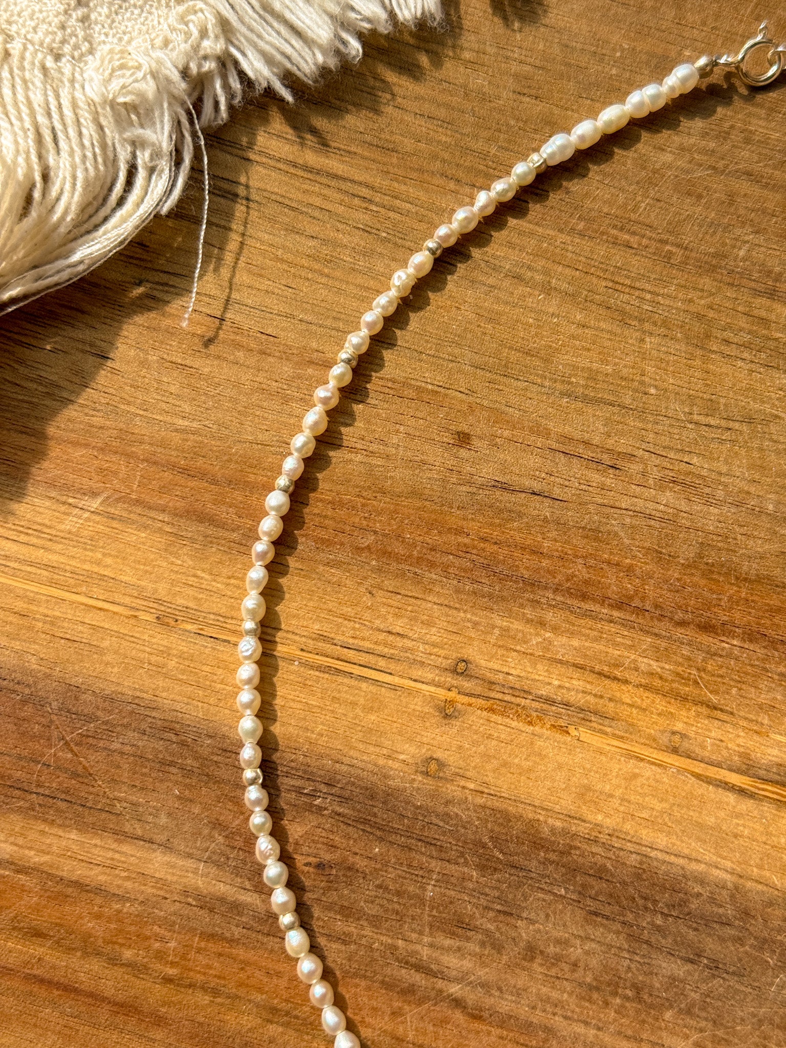 Necklace - Pearl and Karen silver