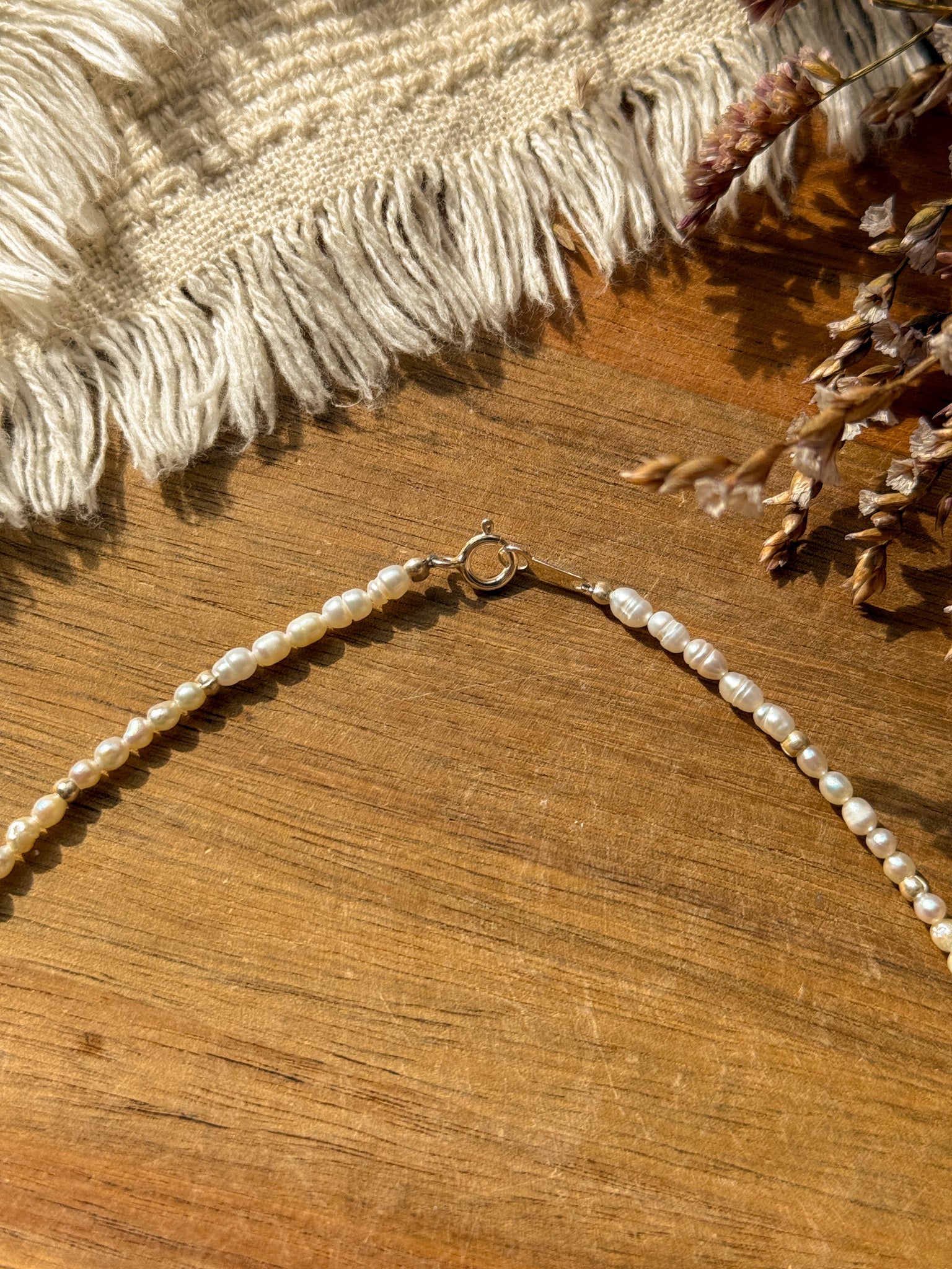 Necklace - Pearl and Karen silver