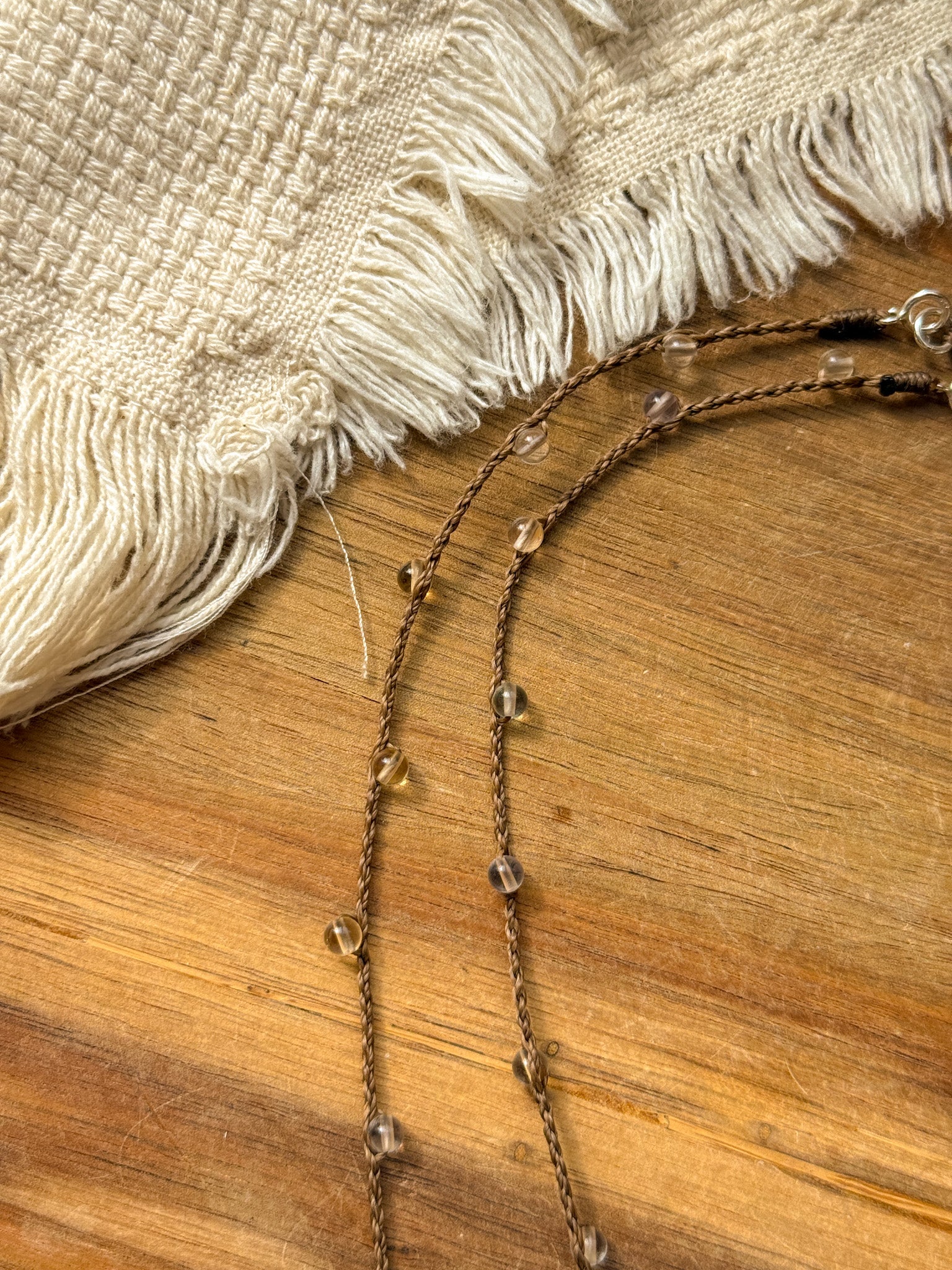 Macrame Necklace - Ametrine and Karen silver (longer)