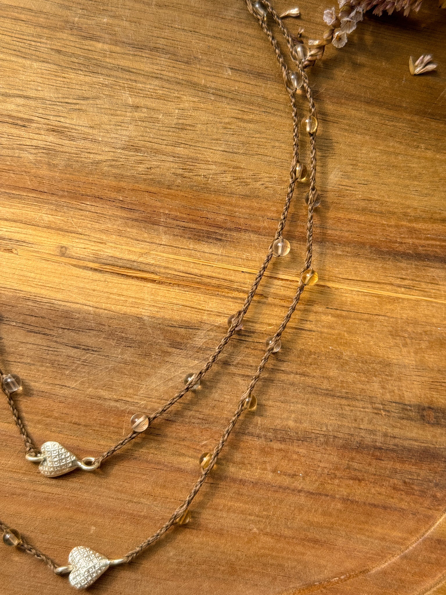Macrame Necklace - Ametrine and Karen silver (longer)