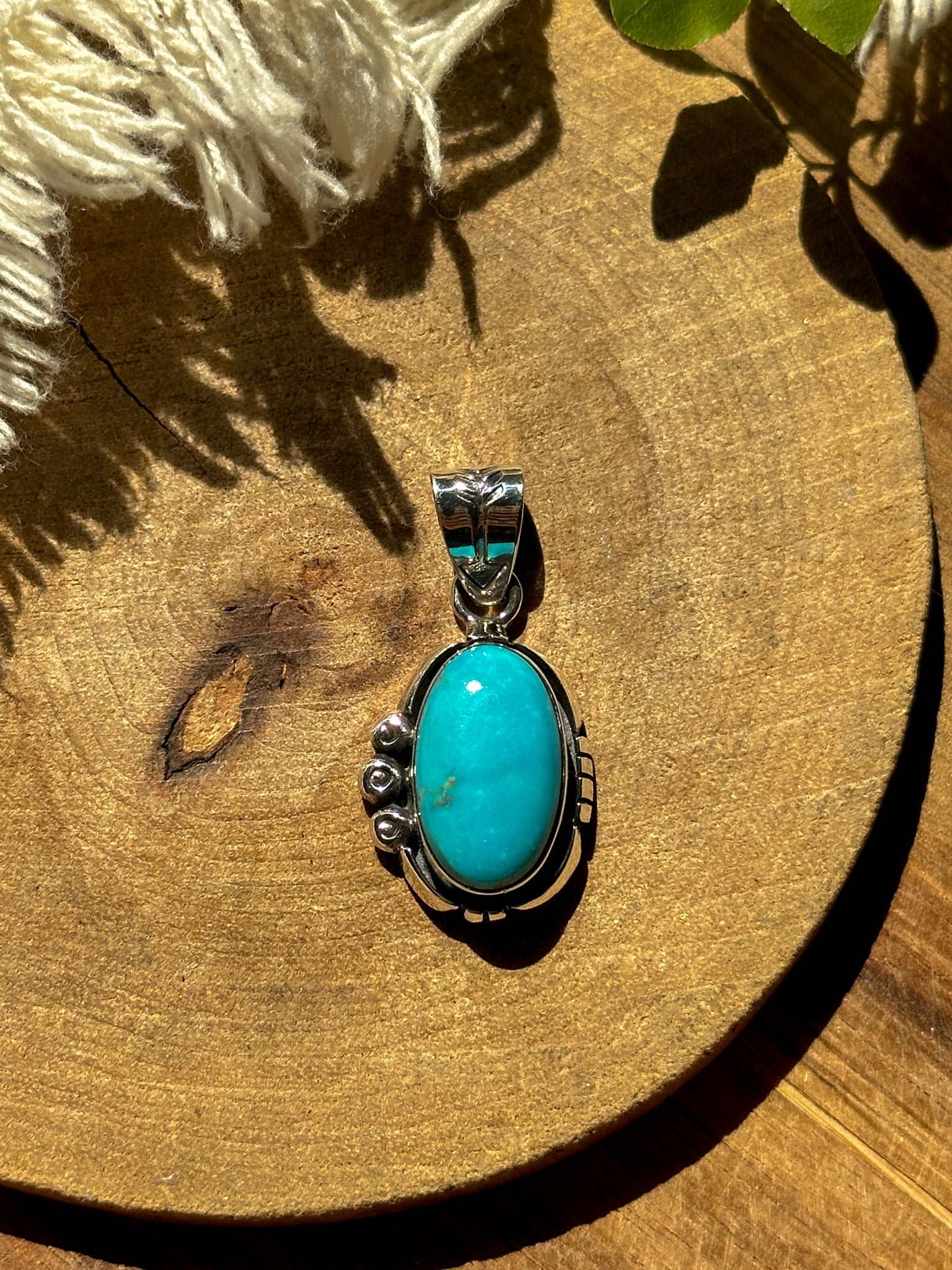 Sleeping Beauty Turquoise Pendant Top 【Imported】