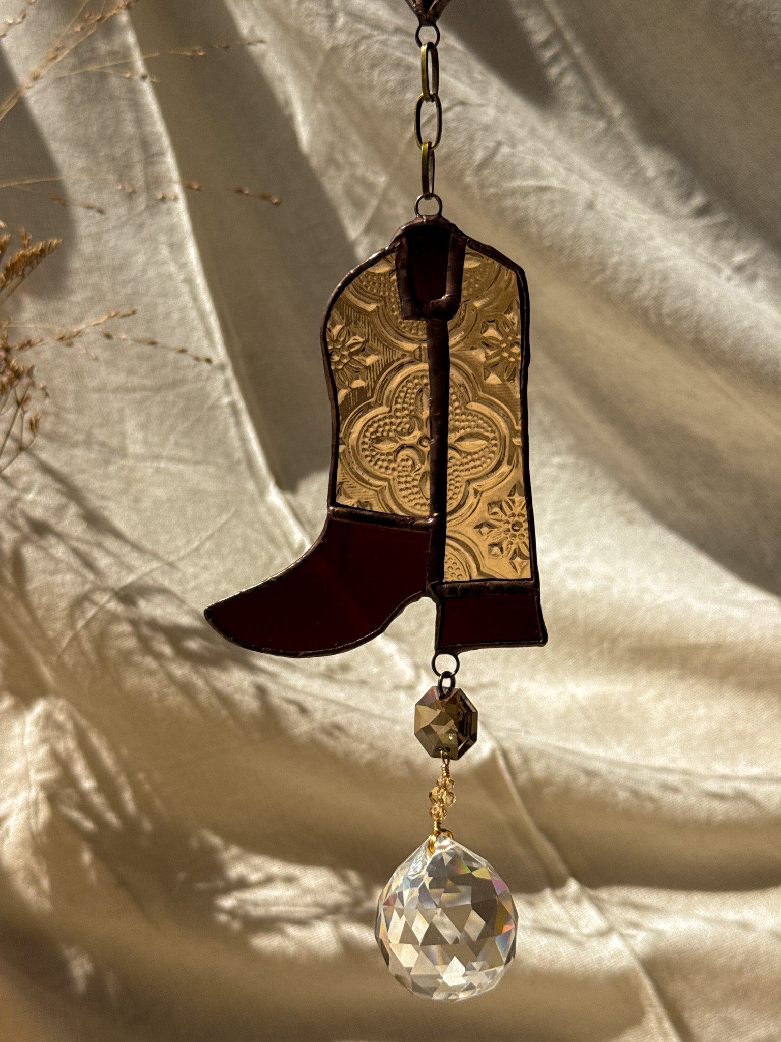 Cowboy boot - yellow / brown