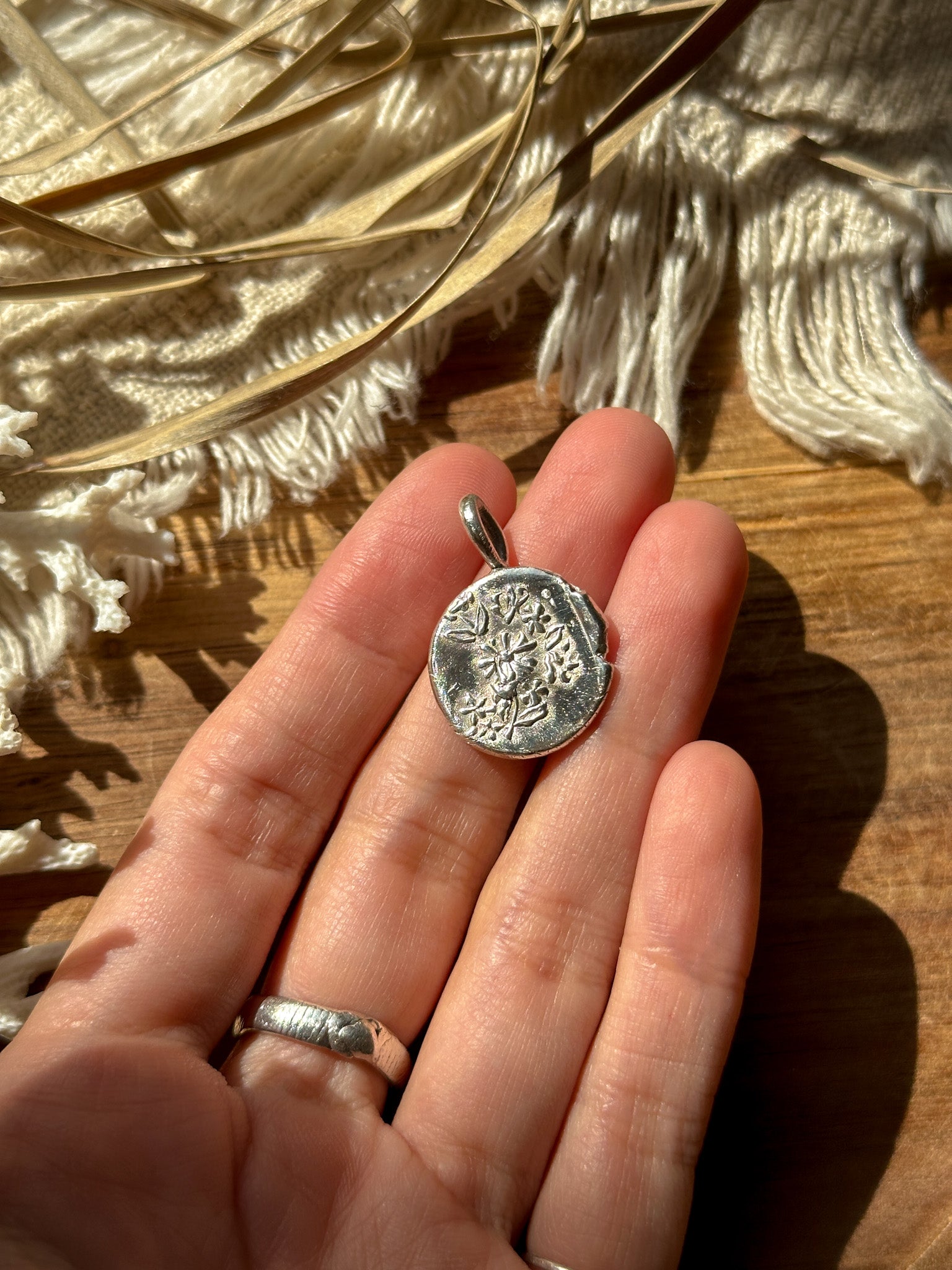 Garden Coin Pendant top B