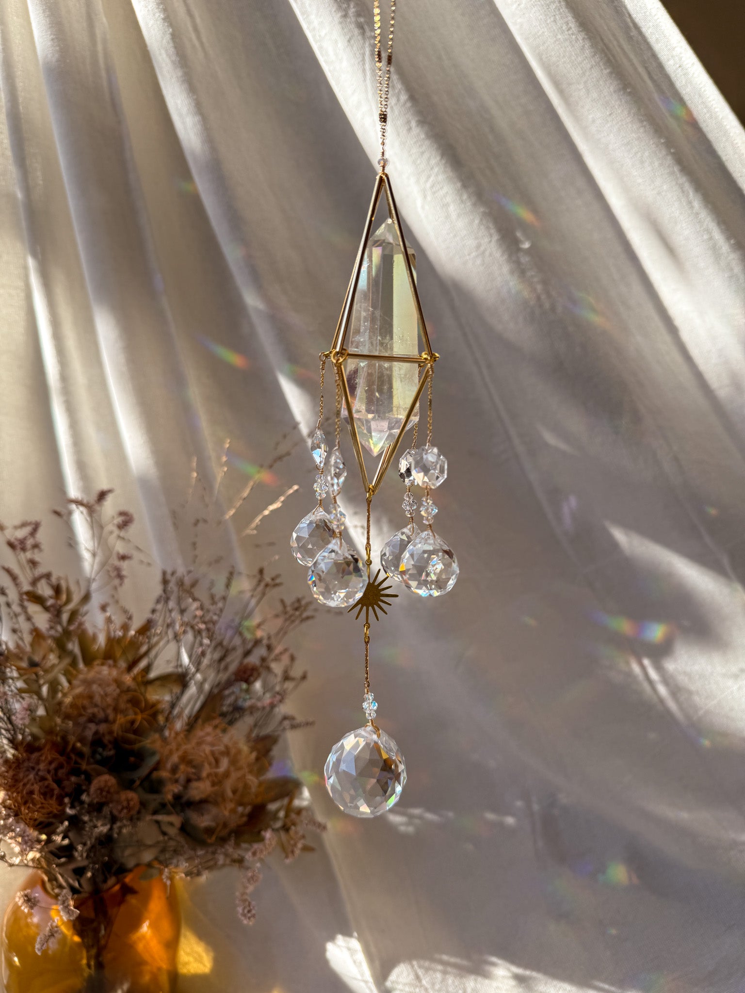 lil sun - Rainbow Aura Quartz