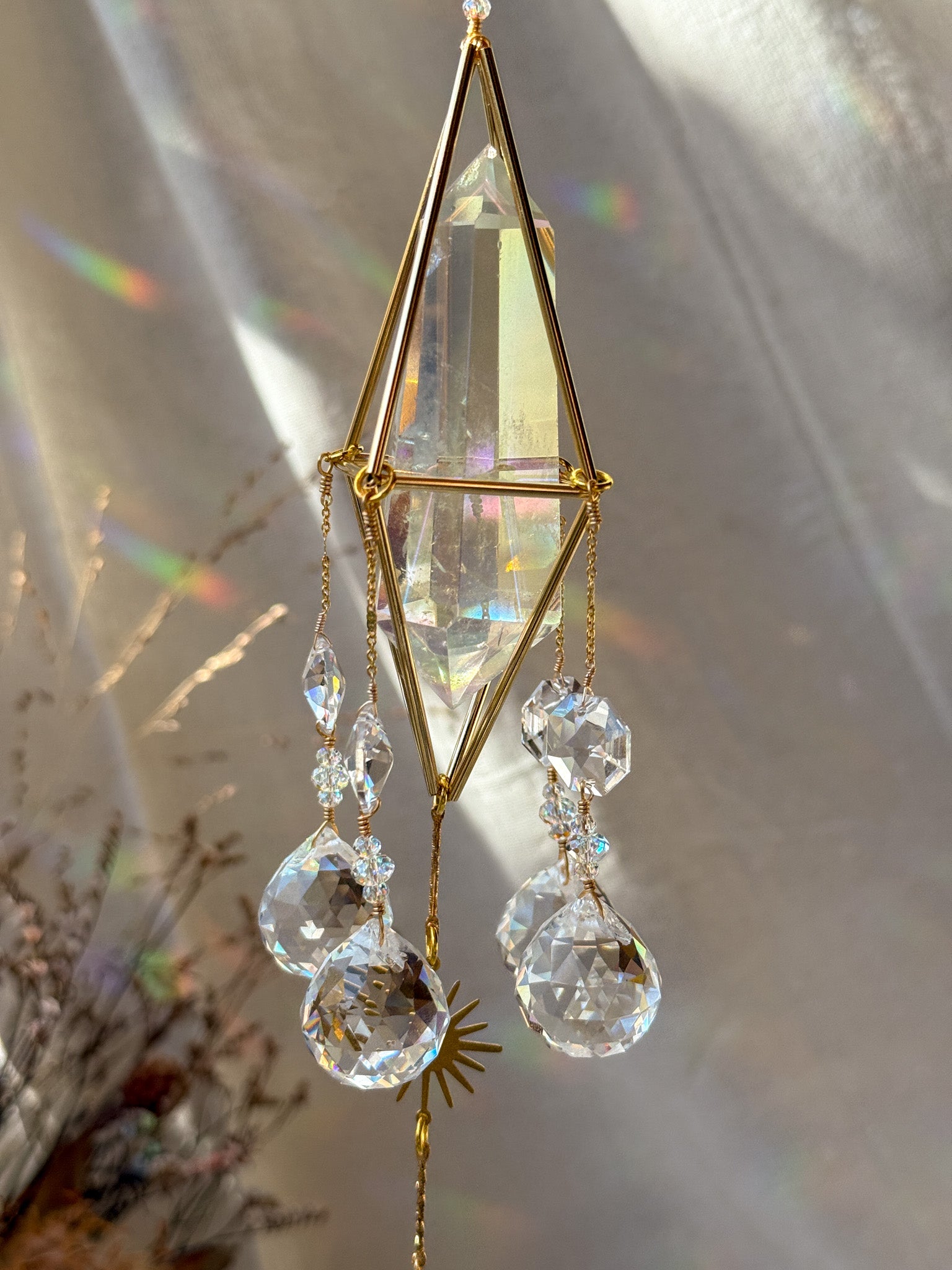 lil sun - Rainbow Aura Quartz