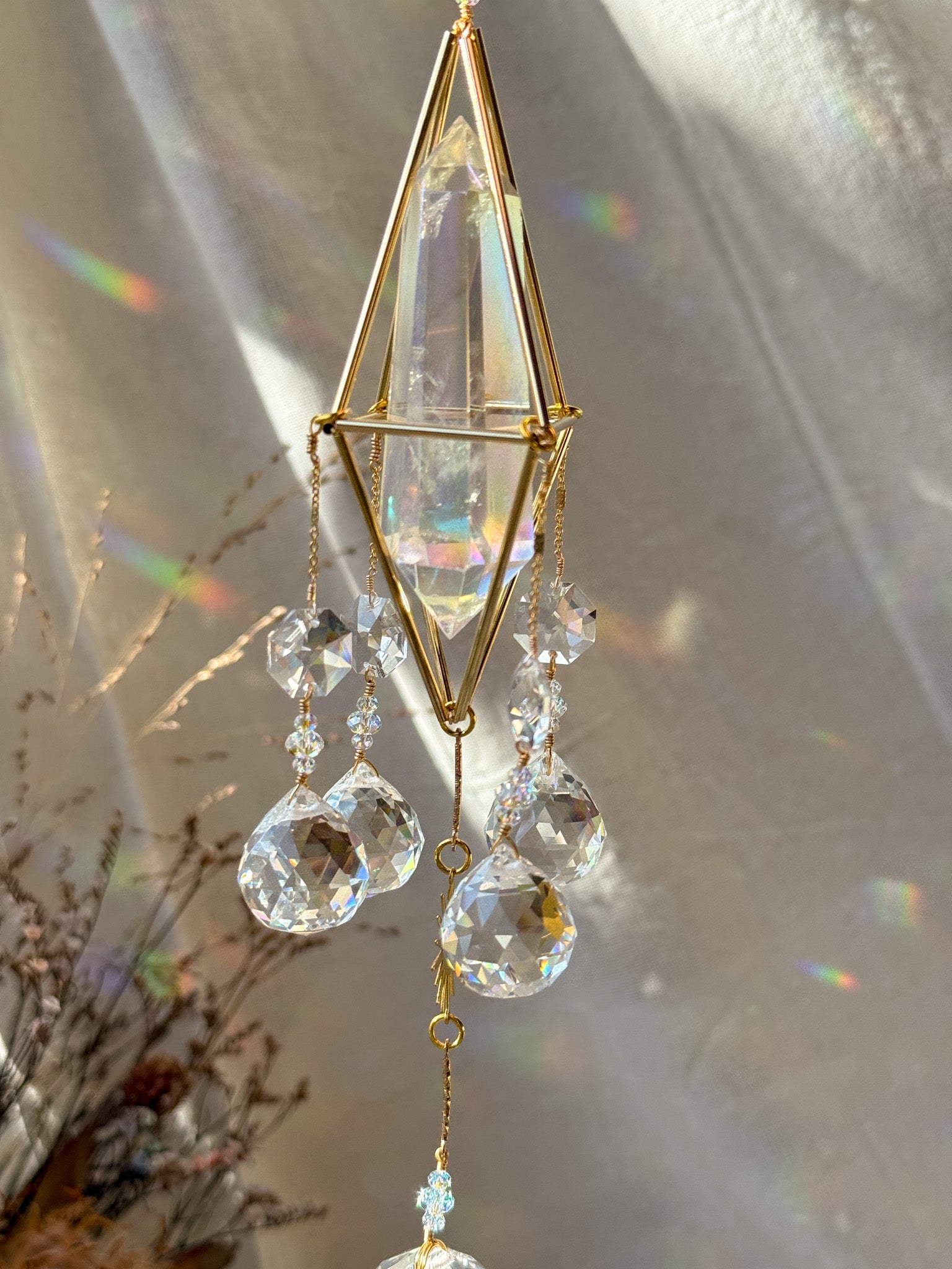 lil sun - Rainbow Aura Quartz