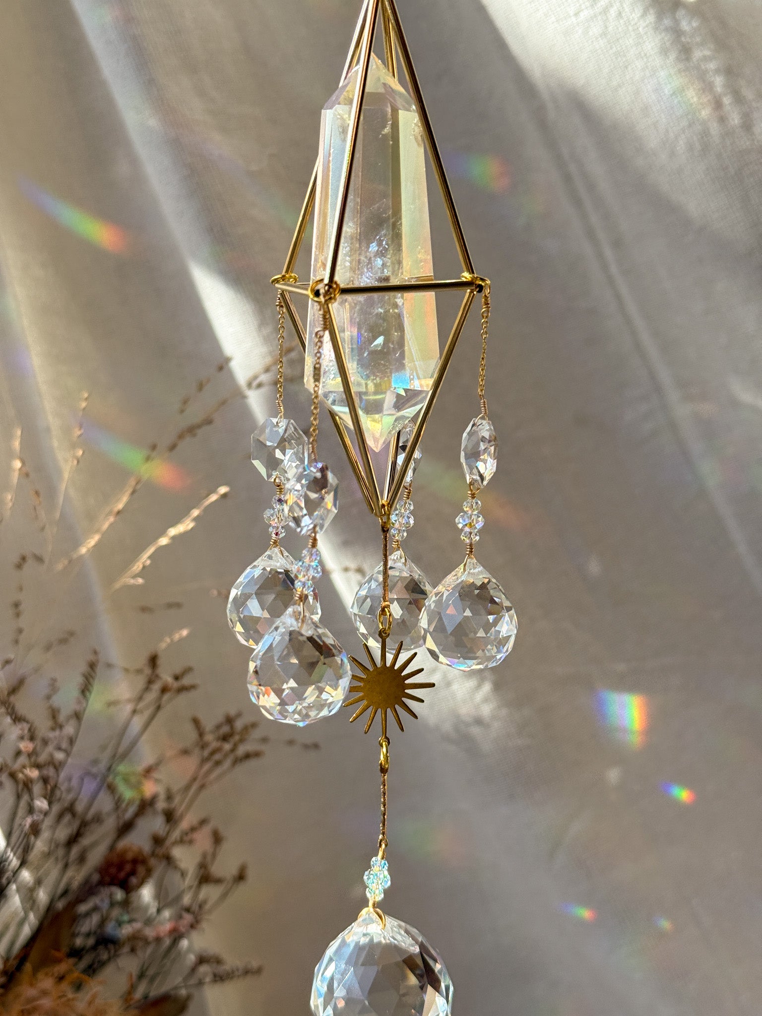 lil sun - Rainbow Aura Quartz