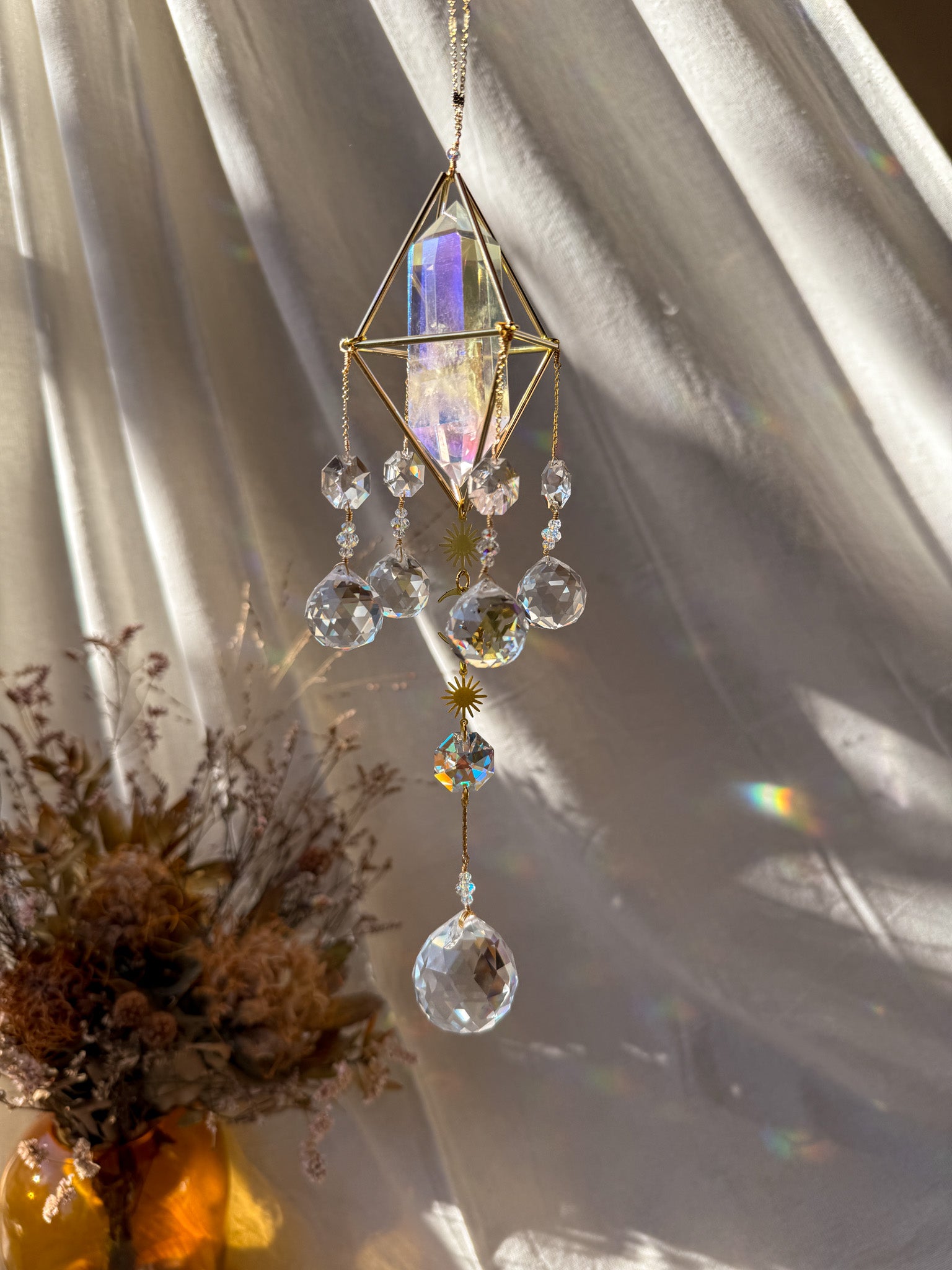 little Sunshine - Rainbow Aura Quartz A