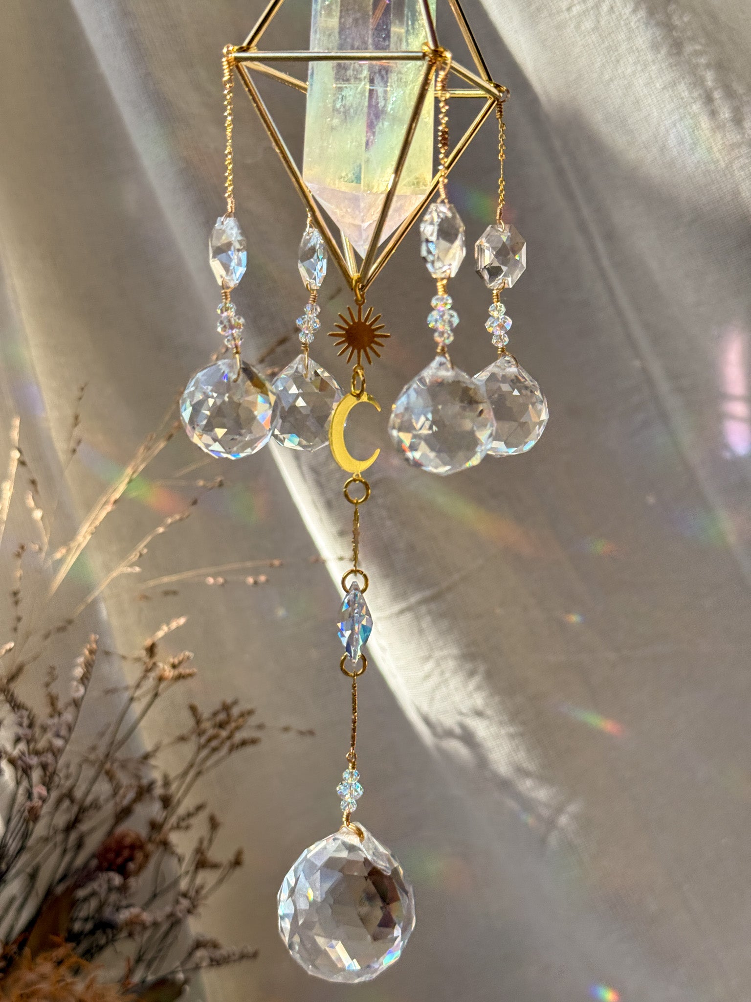 little Sunshine - Rainbow Aura Quartz A