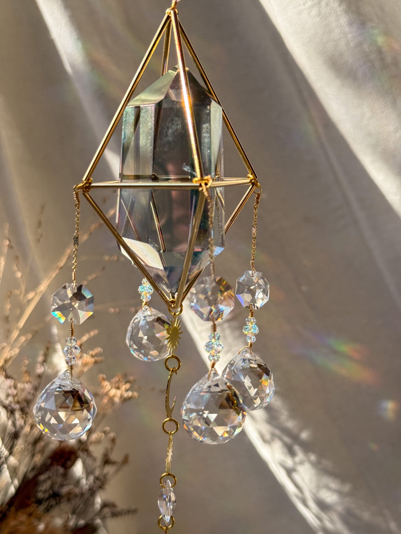 little Sunshine - Galaxy Rainbow Aura Quartz