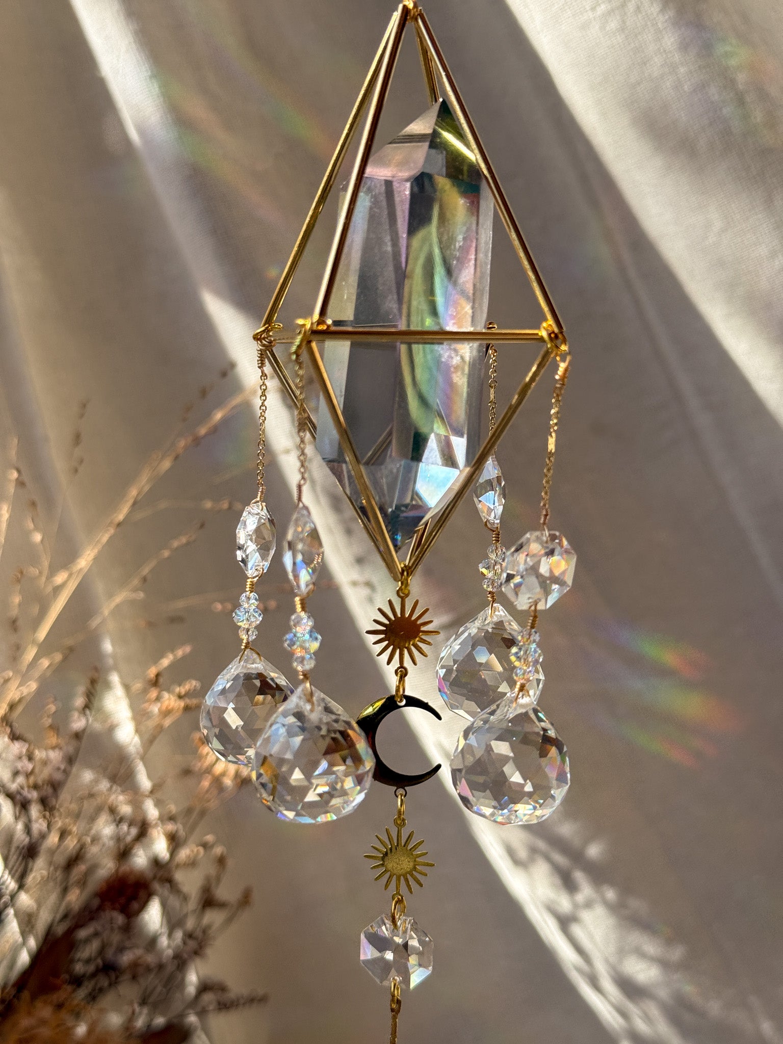 little Sunshine - Galaxy Rainbow Aura Quartz