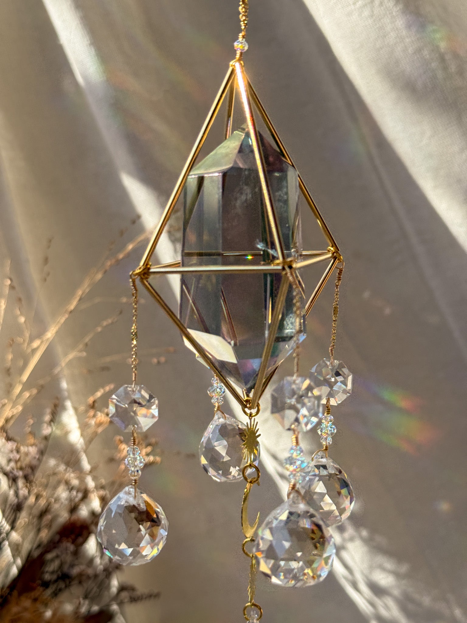 little Sunshine - Galaxy Rainbow Aura Quartz